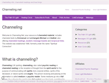 Tablet Screenshot of channeling.net